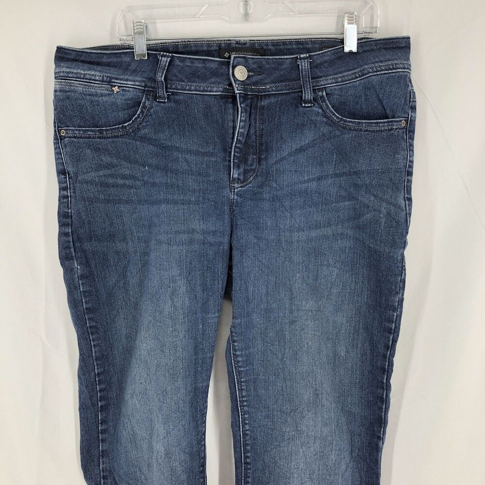 Lee Platinum Label Perfect Fit Straight Leg Denim Blue Jeans 16 Short (38x29)
